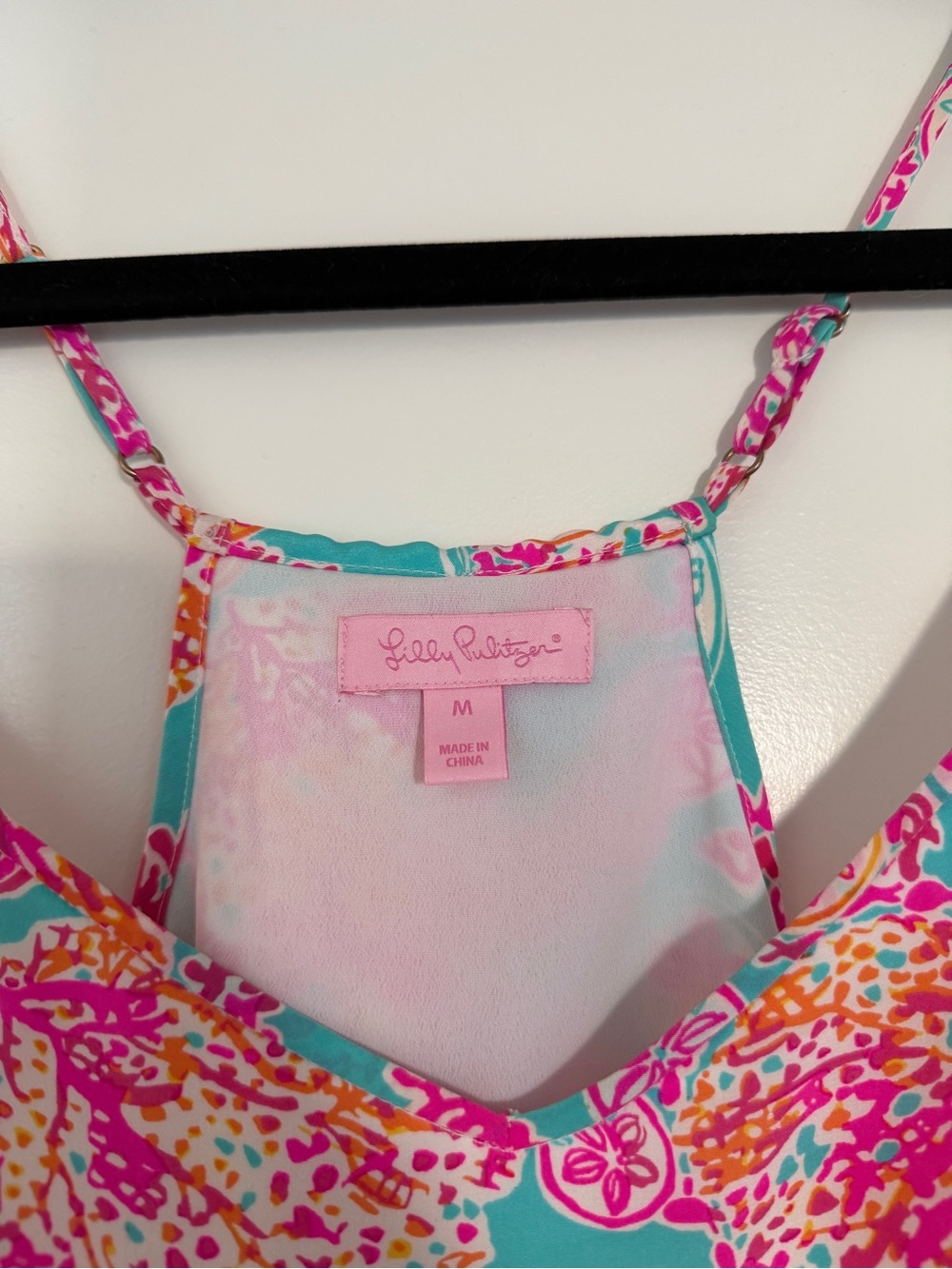 Lilly Pulitzer Turquoise, Pink & Orange Printed Slip Dress - Picture 3 of 4